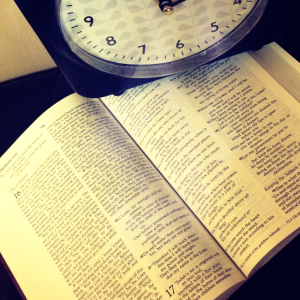 clock with Bible - God's timing 1