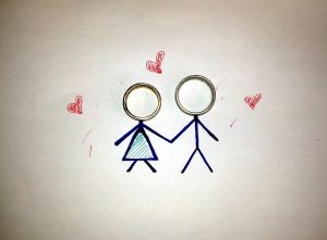 stick figure couple